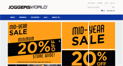 Desktop Screenshot of joggersworld.com.au